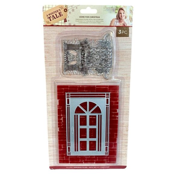 Crafters Companion Embossing Folder Metal Die Stamp 3/p Set A Winters Tale NWT - Picture 1 of 6